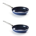 Blue Diamond 24/26 cm Frying Pans Ceramic Non-Stick PFAS-Free (Open Box)