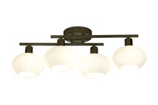 Aneta Lighting Elba Takplafond 4:A Svart Ip44