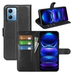 Xiaomi Redmi Note 12 Pro 5G      Pu Wallet Case    [Black]