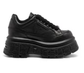 Windsor Smith Womens Black Chunky Leather Sneakers - Swerve - Size UK 4