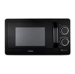 Tower 800W Analogue Dial Solo Black Microwave Oven Food Kitchen 20L Freestanding