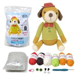 KNITTY CRITTERS - Pouch Friends Crochet Kit - Donald Dog