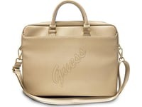 Guess Bag Guess Bag Gucb15pusaslg 15 "Gold/Gold Saffiano Script