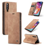 CaseMe vintage Samsung Galaxy A70 fodral - Brun