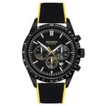 Sekonda Mens Strap Watch Velocity Sports Chronograph Black Dial 30018