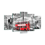 Impression sur Verre 160x85cm Tableaux Image Photo Trafalgar square taxi londres