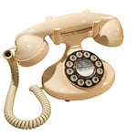 GPO Pearl Push Button Classic Retro Corded Telephone - Ivory