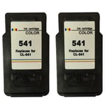 Ink Jungle 2x CL-541 Colour Remanufactured Ink Cartridges For Canon PIXMA MG3650 Inkjet Printers