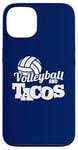 Coque pour iPhone 13 Volleyball et Tacos Spike et Salsa Beach Volleyball Vibes