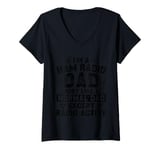 Womens Ham Radio Dad Amateur Ham Radio Operator CB Radio Enthusiast V-Neck T-Shirt