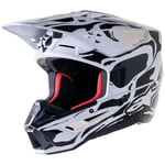 Crosshjälm alpinestars - Supertech m5 svart vit xxl