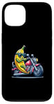 Coque pour iPhone 13 Banane Moto Cool Conduire Amusant Lunettes