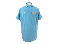 Gulf Vintage Polo-Shirt. Retro Lysblå S