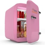 Gnchome - Mini Réfrigérateur 4L Rose pour Maquillage, Soins de la Peau et Voiture - Refroidissement et Chauffage Offre exclusive