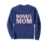 This Bonus Mom Wears Her Heart On Her Sleeve Sweatshirt