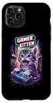 Coque pour iPhone 11 Pro Gamer Kitten Cute Gaming Jeux vidéo Cat Lover