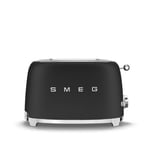 Smeg - 2 Slice Toaster Matt Black - Brødristere