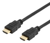 HDMI-kabel Deltaco flexibel, 4K@60Hz, 2 meter - Svart