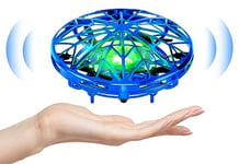 Kiztoys UFO Mini Drone Enfant, Flying Ball Boule Volante Hand Spinner Spin Drone Jeux Exterieur avec Lumières LED, Cadeau Jouets Volants pour Garcon Fille Enfant Ado Intérieur Extérieur