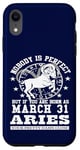 Coque pour iPhone XR Zodiac Bélier 31 mars Horoscope drôle Fête d'anniversaire