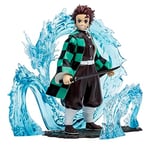 McFarlane Toys - Demon Slayer - Deluxe - Tanjiro Dixième Mouvement - Le Souffle de la l'Eau - 13 cm - Personnages de Mangas et Animés - Dès 12 ans - Lansay