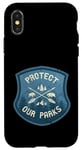 iPhone X/XS Protect Our Parks National Parks Vintage Retro Badge Case