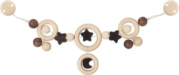 Heimess 733720 Wooden Pram String Clip On (Moon and Stars)