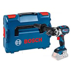 Bosch Professional 18V System perceuse-visseuse à percussion sans-fil GSB 18V-110 C (couple maxi 110 Nm, sans batterie ni chargeur, dans L-BOXX)