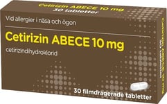 Cetirizin ABECE filmdragerad tablett 10 mg 30 st