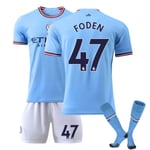 2223 Manchester City Home Barnfotbollssats nr 47 Foden 24