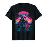 Vaporwave Rizzly Bear Synthwave Retrowave Aesthetic Vibes T-Shirt