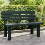 Avimac - Banc de jardin vert 110x52x71 cm polypropylène