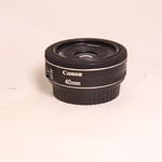 Canon Used EF 40mm f/2.8 STM Pancake Lens