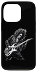 Coque pour iPhone 13 Pro Skeleton Guitar Guy Rock And Roll Band Rock On