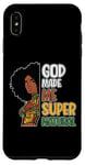 Coque pour iPhone XS Max Black Queen Natural Hair Beauty God Made Me Mélanine pour femme