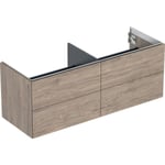 Geberit ONE 505.266.00.6 Kommod med 4 lådor, 135 x 47 cm Valnöt