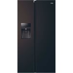 Réfrigérateur américain - HAIER - SBS 90 Series 3 HSR3918EIPB - Classe E - 515 L - 180 x 90 x 65,9 cm - Noir