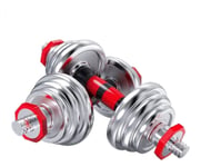 Shengluu Weights Dumbbells Sets Women Adjustable Dumbbells Set Plating Coated Cast Iron Dumbbell For Fitness Home Training (Size : 15KG)