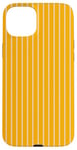 Coque pour iPhone 15 Plus Jaune moutarde rayé féminin Esthétique Preppy Stripes