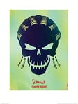 Pyramid International Suicide Squad (Slipknot Skull) -Art Print 60 x 80cm, Paper, Multicoloured, 60 x 80 x 1.3 cm