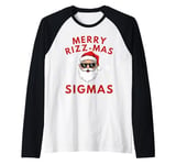 Merry Rizz Mas Sigmas- Gen Alpha Middle School Christmas Raglan Baseball Tee