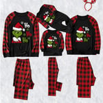 Jul The Grinch Pyjamas Vuxna Barn Familj Matchande Nattkläder Pyjamasset#tmfz01169 Kids-8T