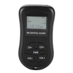 Lcd Display Personal Mini Digital Radio With Earphones Lanyard Portable Digital