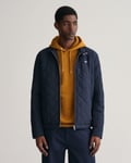 Gant Mens Quilted Windcheater Jacket - Blue material_polyester - Size Small