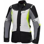 Mc-Jacka dam textil alpinestars - Mc jacka stella st 1 vattentät svart fluorescerande gul grå xs