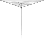 Addis 35m 3 Arm Rotary Washing Line Grey Multiple Tension Adjustment, Folding &