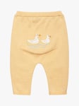 Trotters Baby Duckling Wool Blend Leggings, Pale Yellow