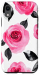 Coque pour iPhone XR Rose aquarelle Roses florales Roses roses roses