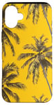 Coque pour iPhone 16 Plus Jaune Vintage Motif Palmier Tropical Paradise Decor