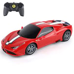 TURBO CHALLENGE - Ferrari 458 Speciale - RC Prestige - 095608 - Voiture Télécommandée - Rouge - 1/24 - Piles Non Incluses - Plastique - À Partir de 6 Ans